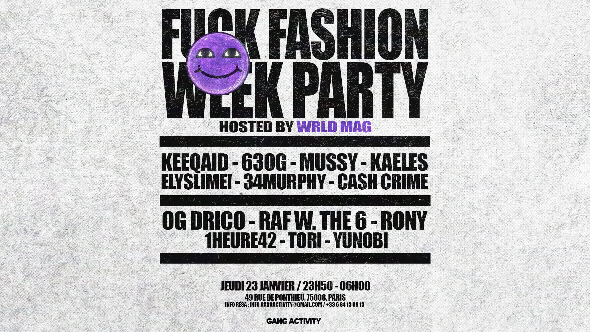 Fuck Fashion Week Party X Wrld Mag Cover