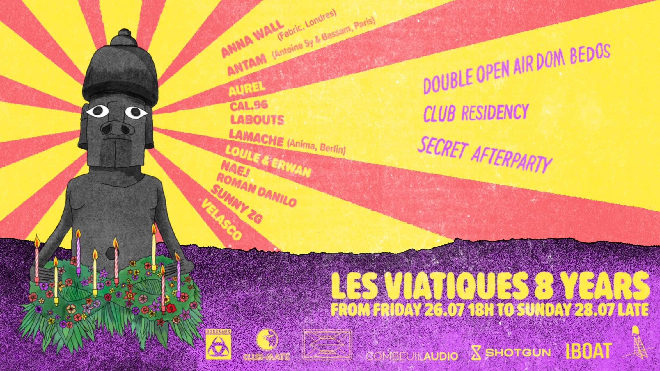 Les Viatiques • 8 Years Birthday Cover