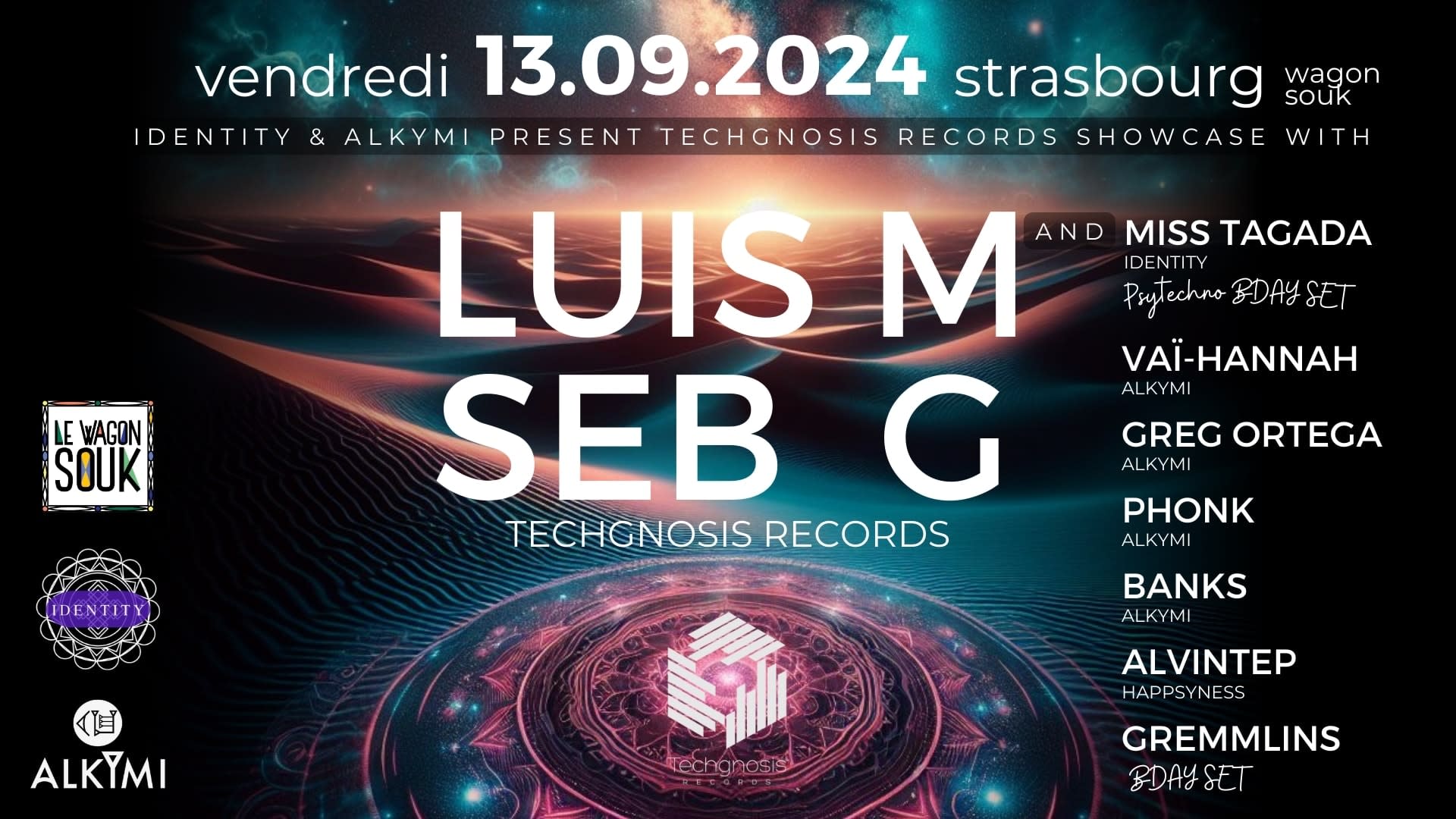 Luis M & Seb G , Techgnosis Records Showcase Cover