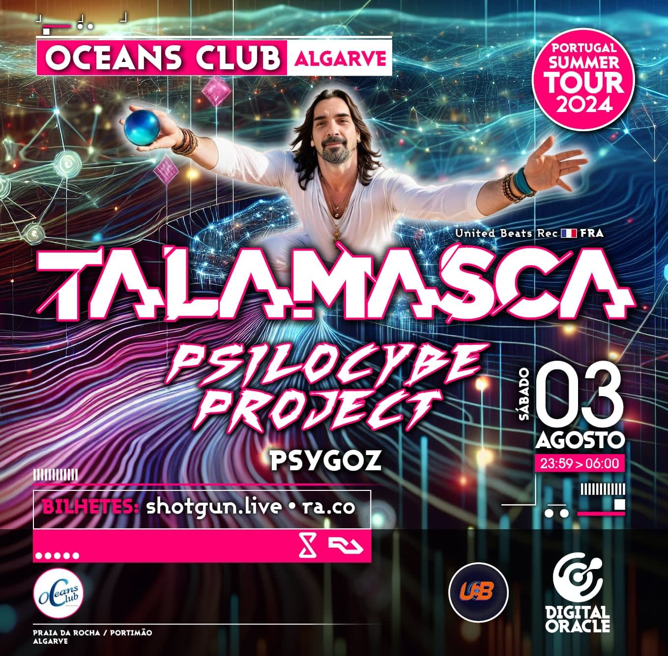 Talamasca E Psilocybe Project @ Oceans Club Cover