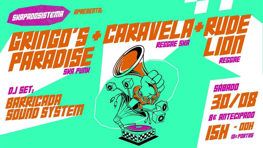 Reggae E Ska Com Gringo's Paradise, Lion Rude E Caravela Cover