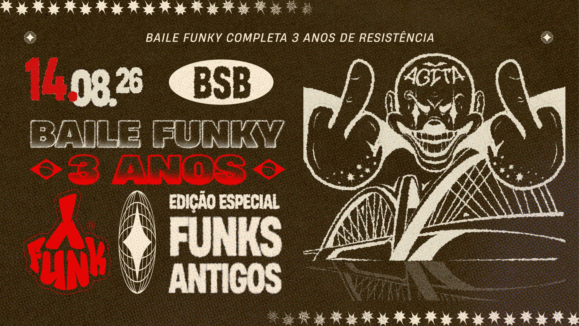 14/08: Baile Funky Completa 3 Anos! Cover