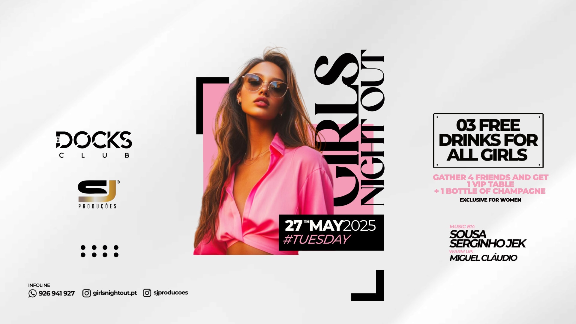 Girls Night Out 3 Free Drinks Cover