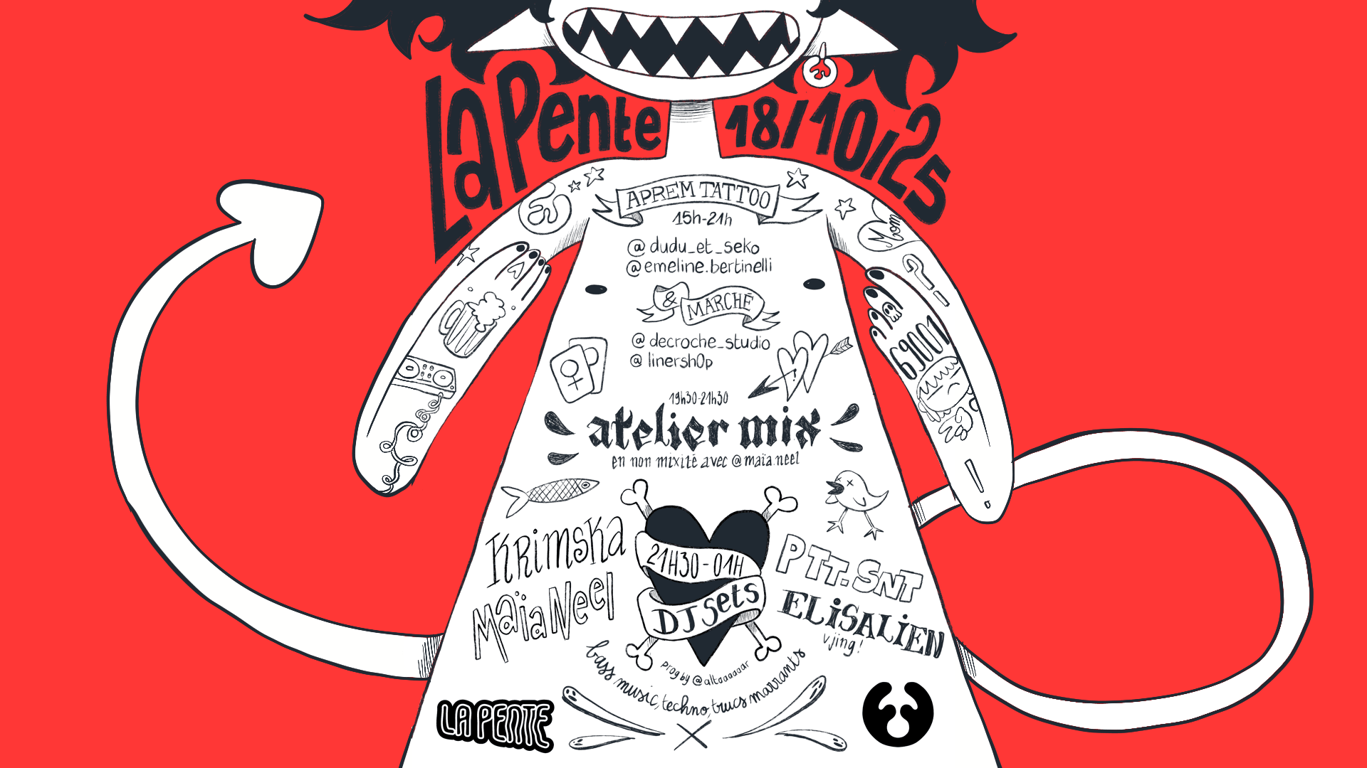 Bar-Bars Ink À La Pente Cover