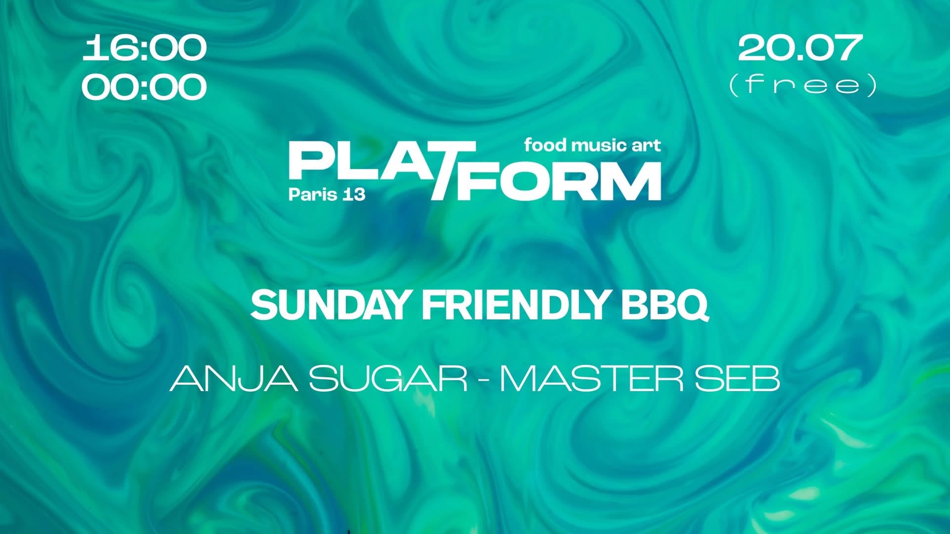 Sunday Friendly Bbq • Anja Sugar X Master Seb • Free Cover