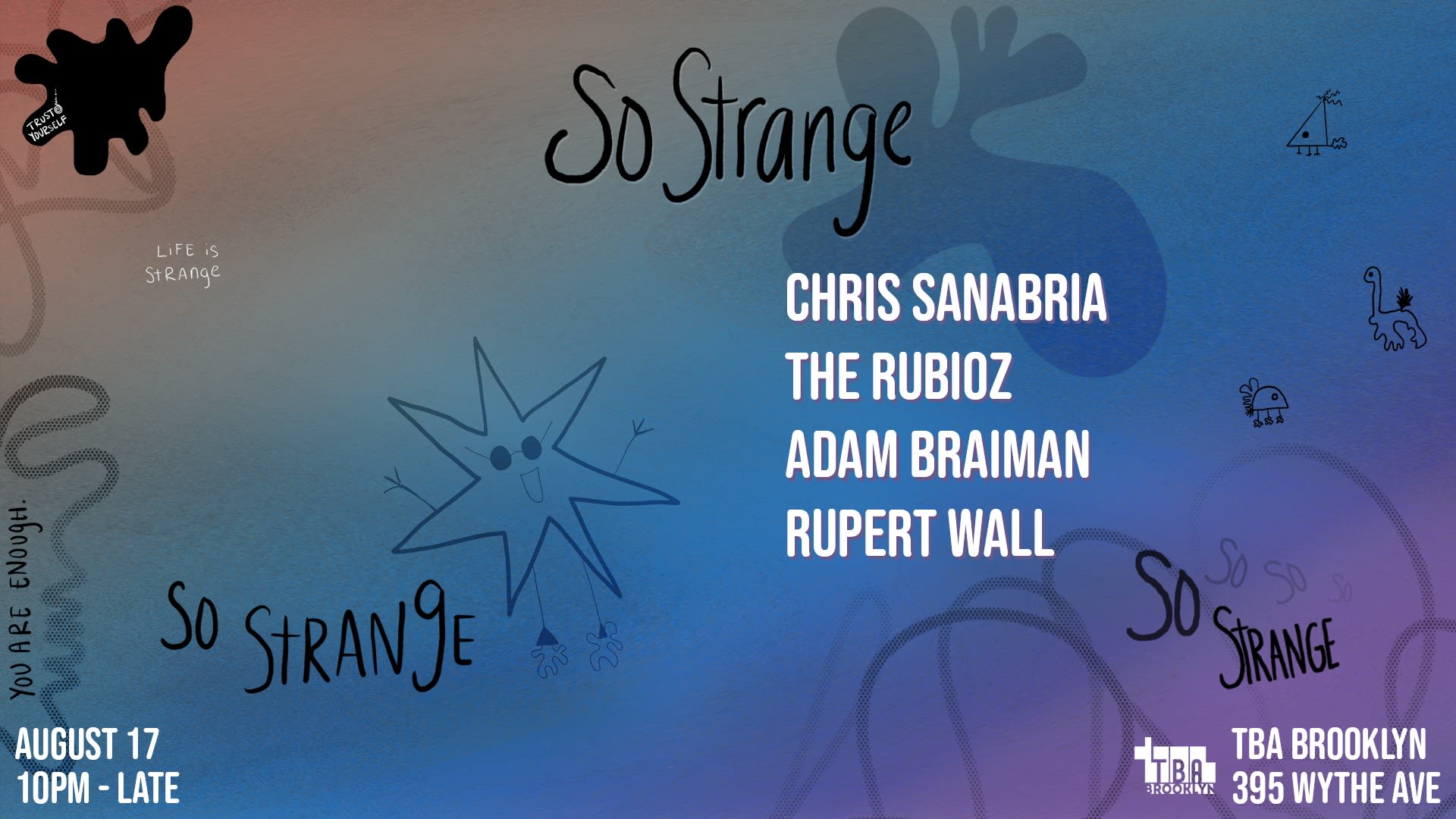 So Strange: Chris Sanabria, The Rubioz, Residents Cover