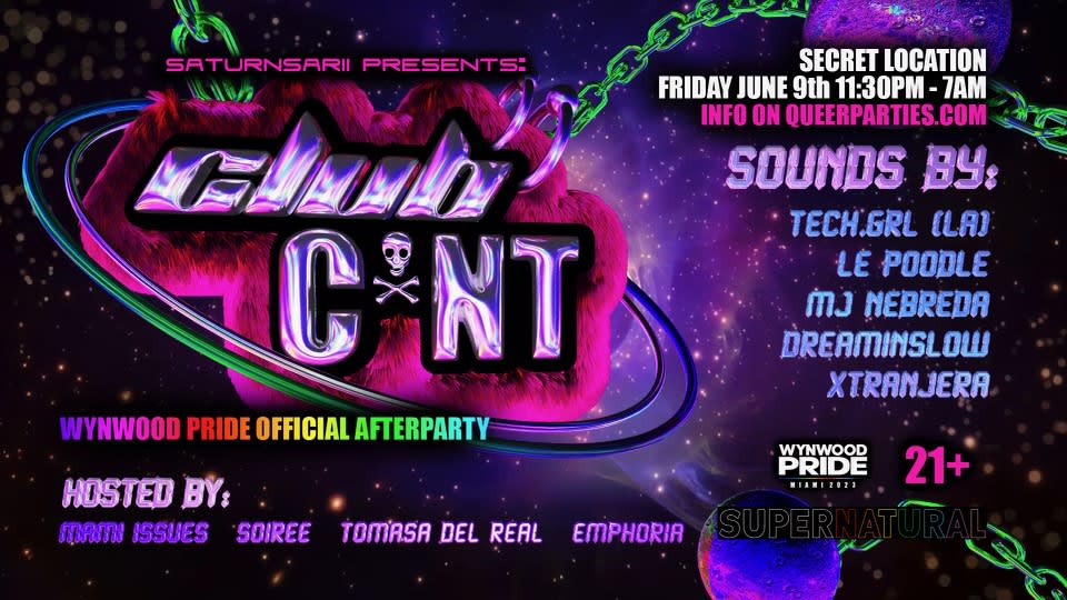 Club C*Nt - Wynwood Pride Afterparty Cover