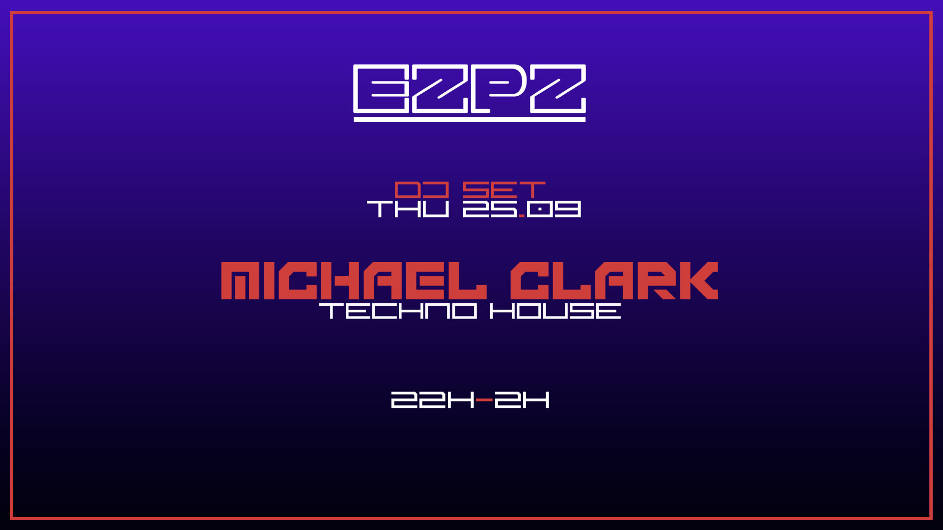 Michael Clark @ Ezpz Cover