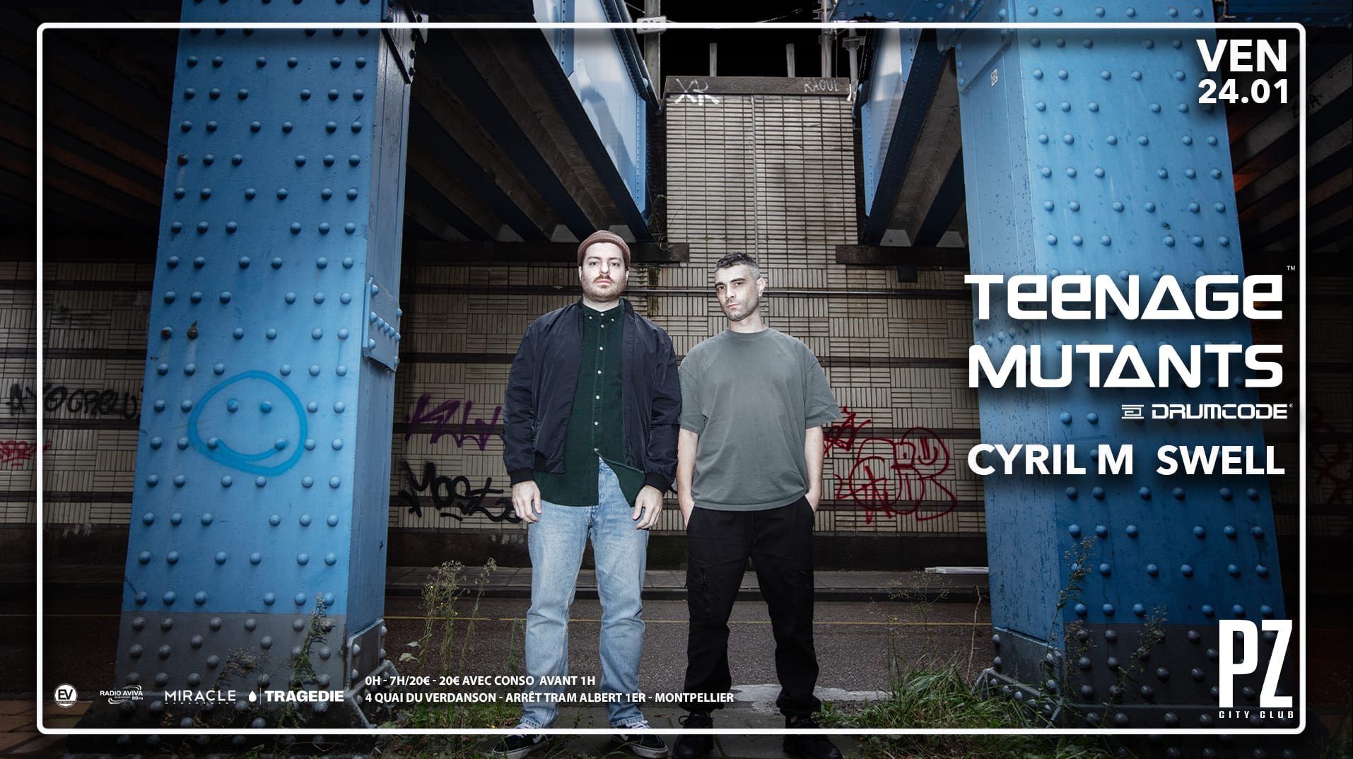 Teenage Mutants X Pz City Club Cover