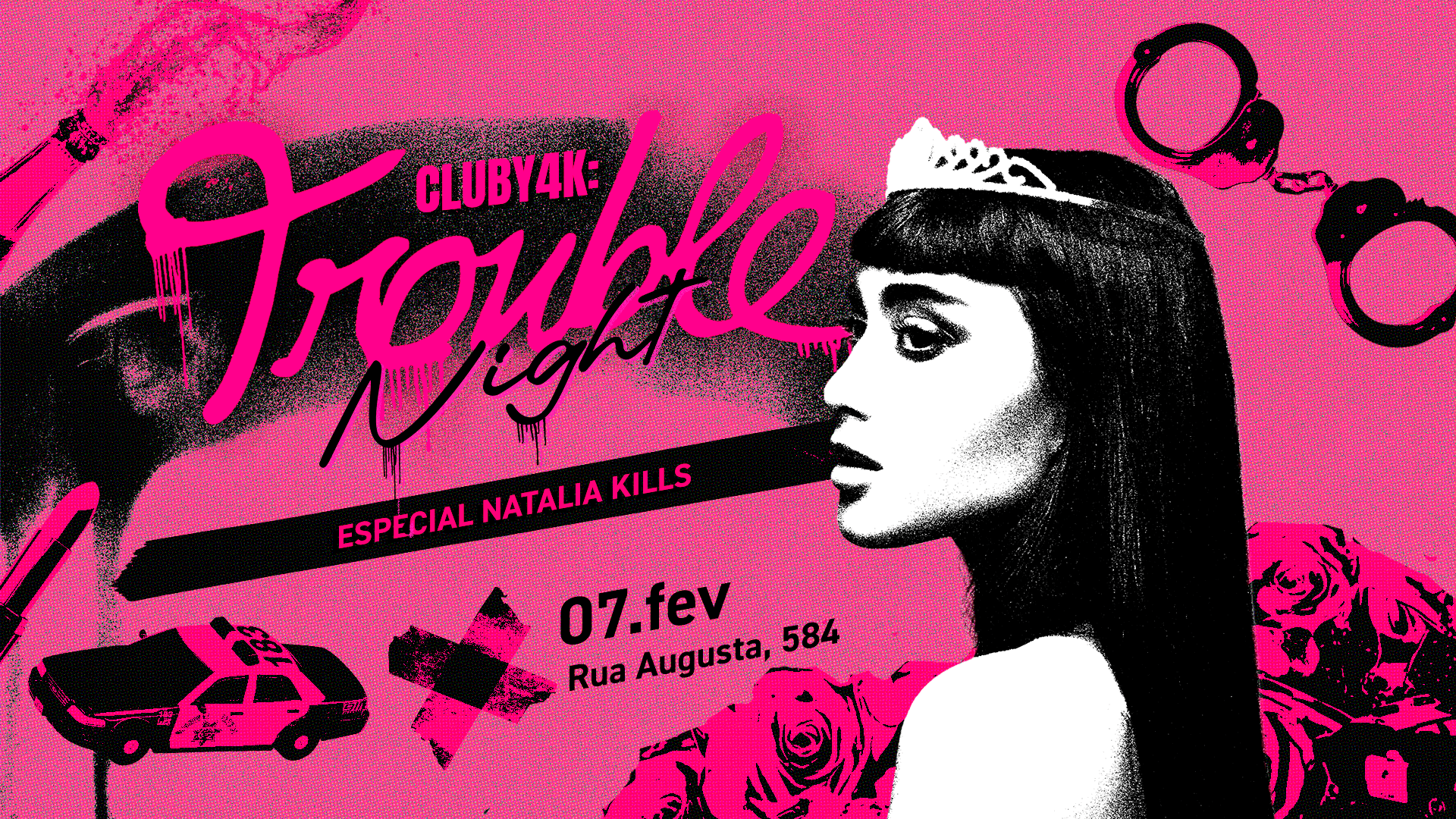 Cluby4k: Trouble Night - Especial Natalia Kills Cover