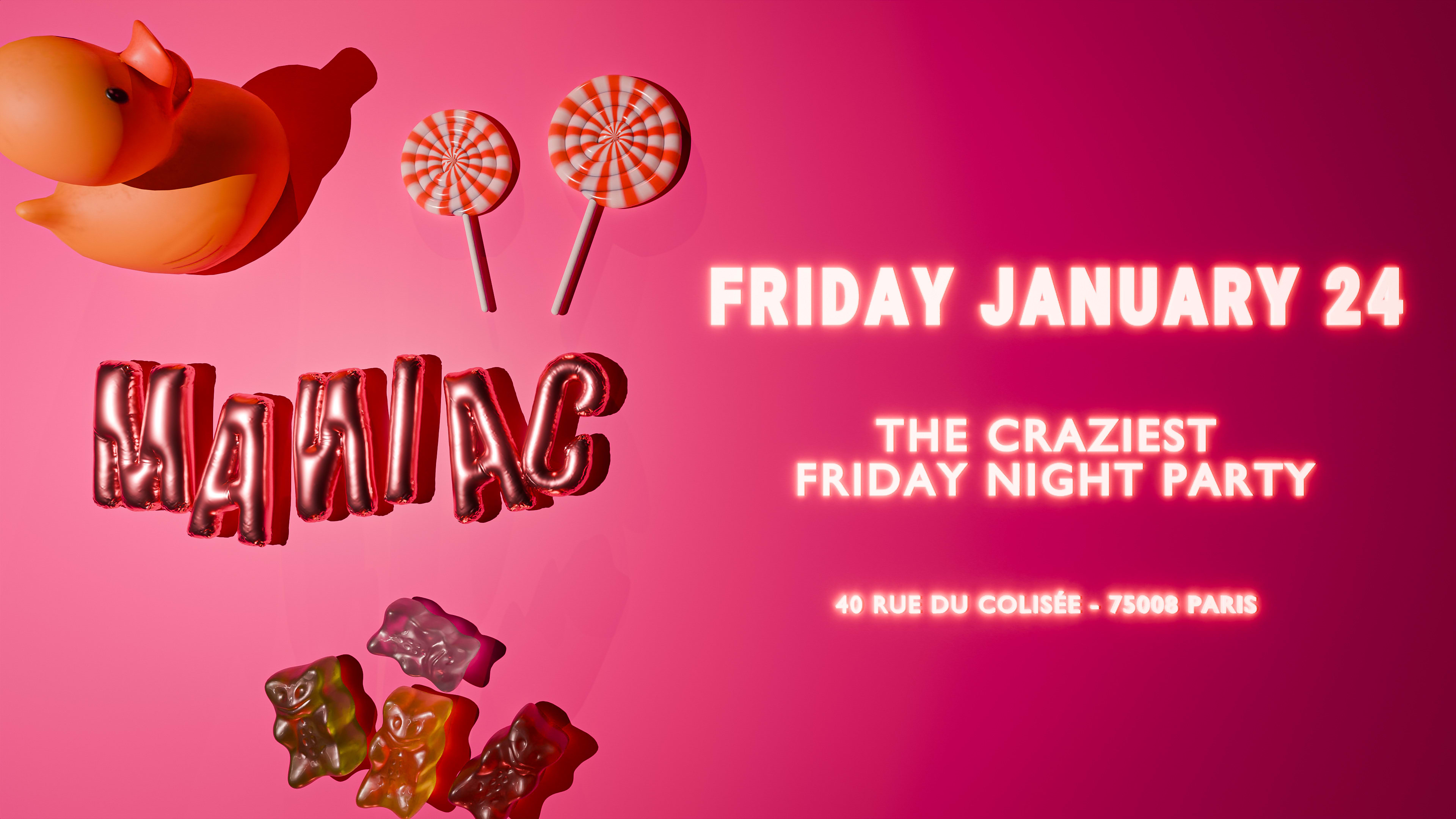 Maniac - Ven 24 Jan @Les Planches Cover