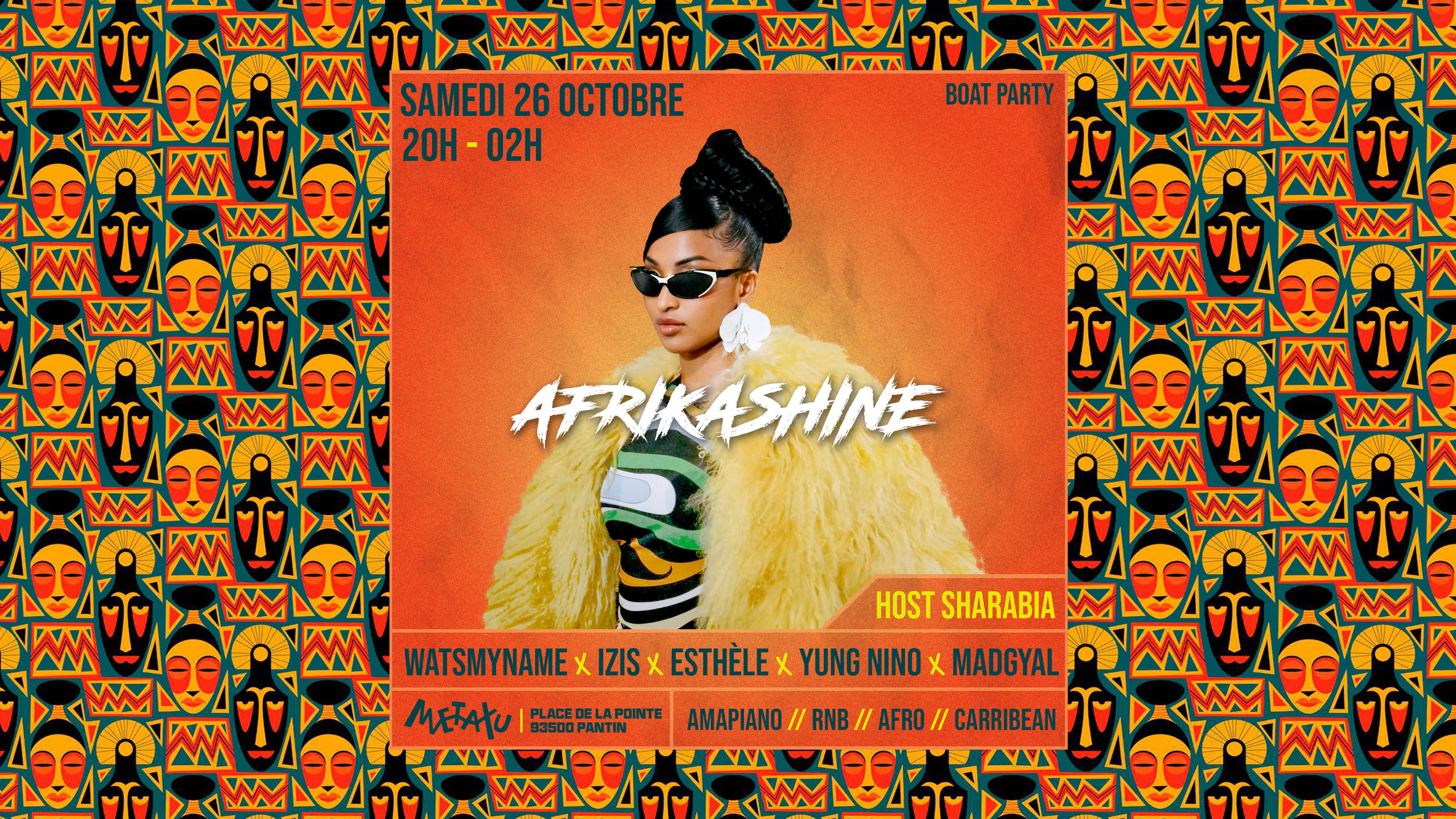 Afrikashine Boat Party Cover