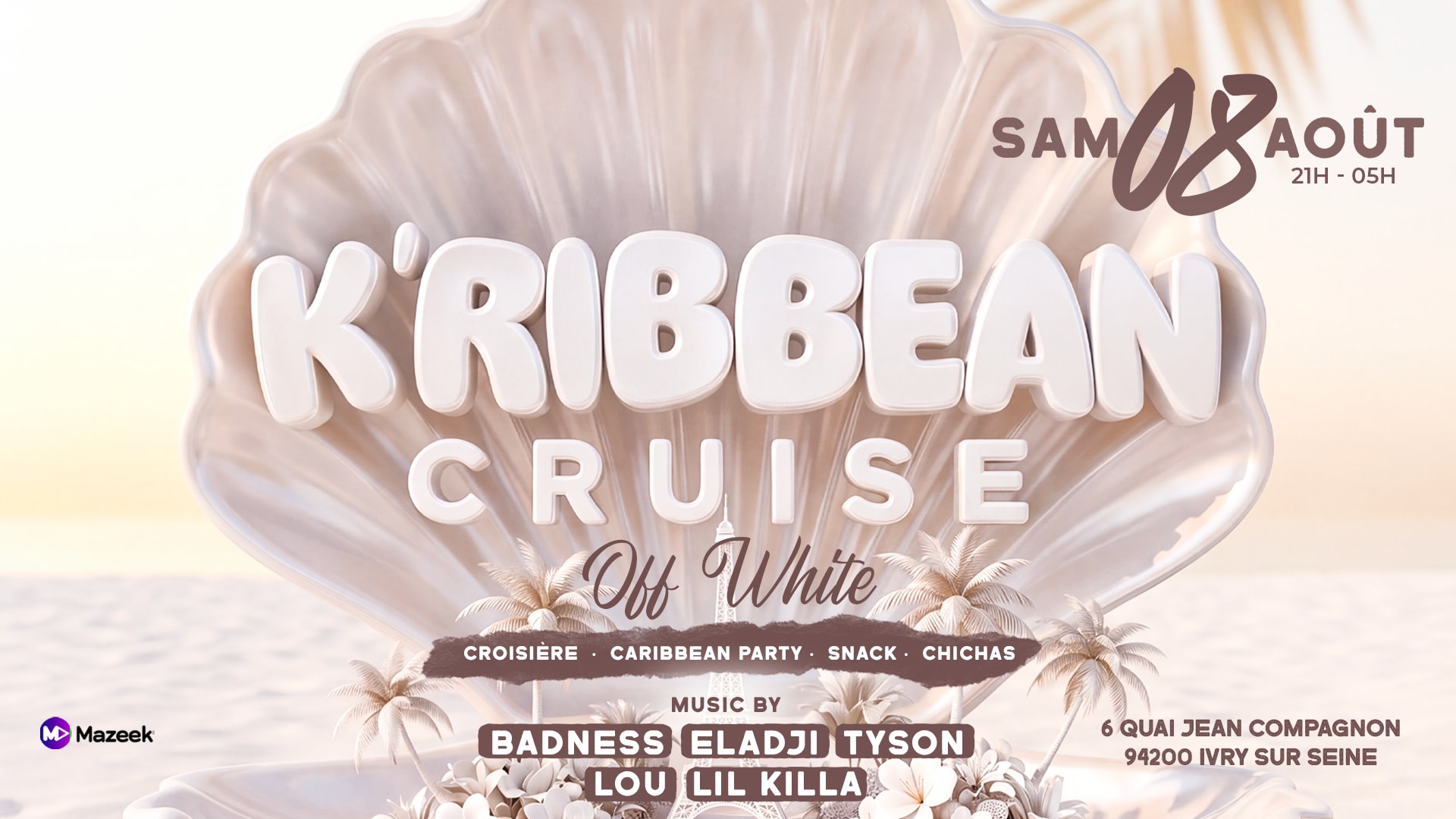 K’Ribbean Cruise | Croisière| Rooftop| Terrasse Cover