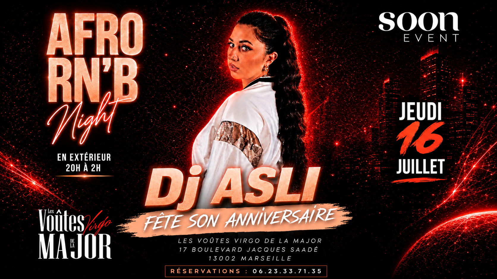 Dj Asli - Afro & Rn’B Night - Réservation Prioritaire Cover