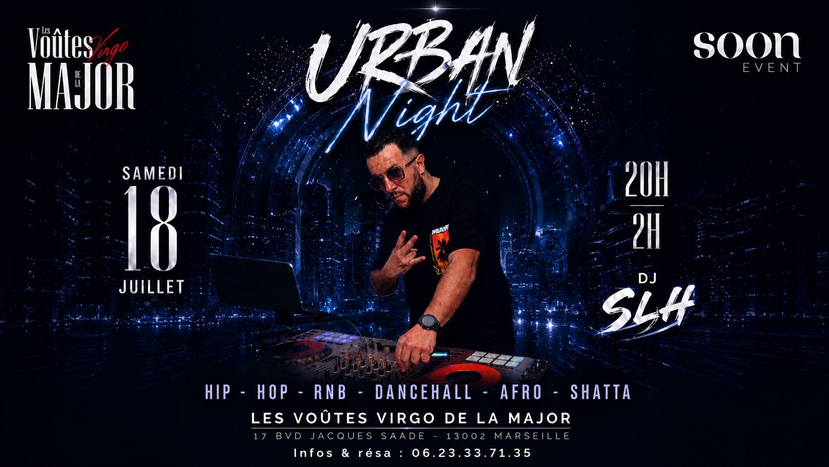 Dj Slh’ - Urban Night - Réservation Prioritaire Cover
