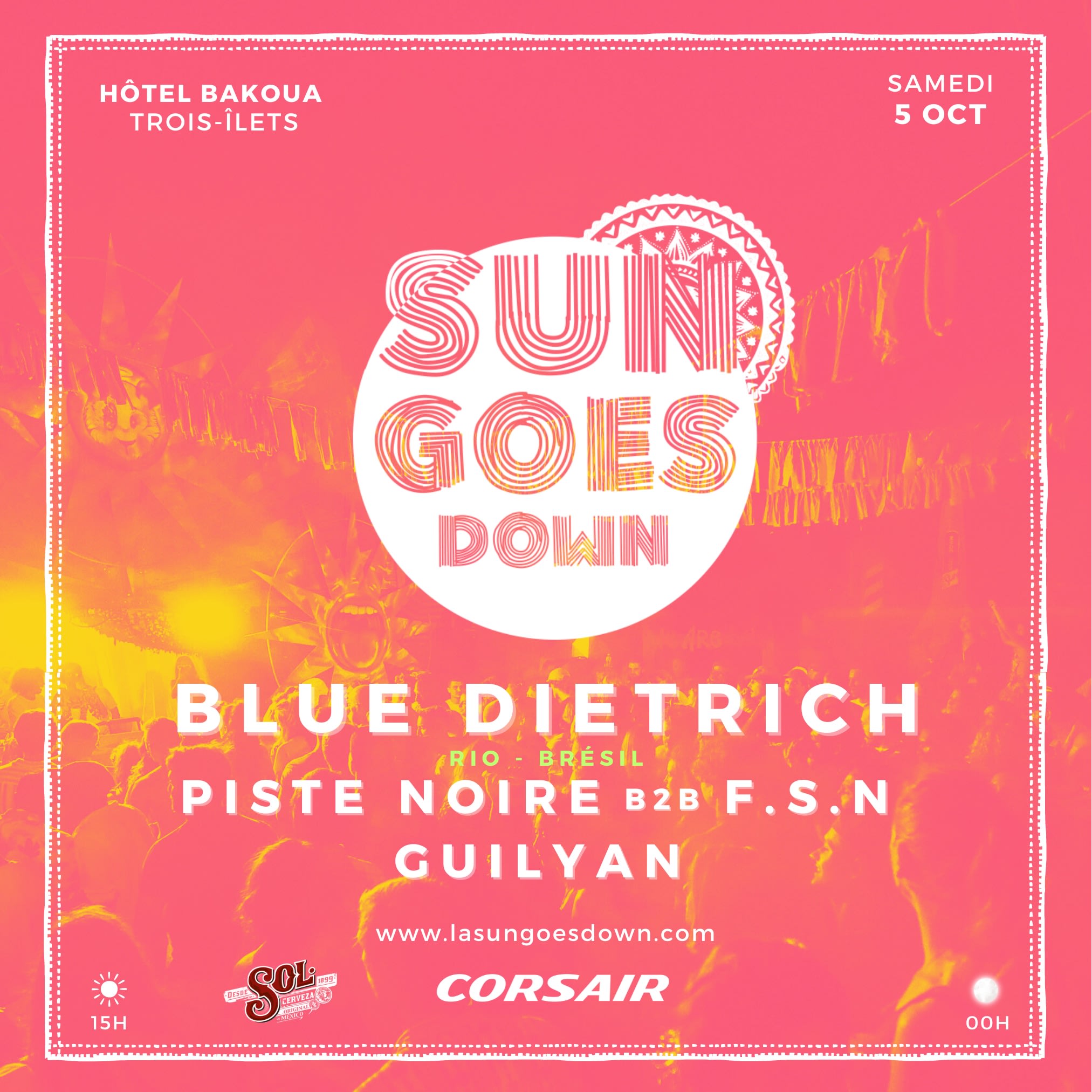 La Sun Goes Down: Blue Dietrich/ Piste Noire/ F.S.N/Guilyan Cover
