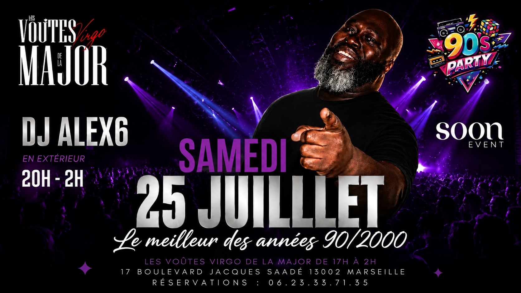 90’S Party - Dj Alex6 - Best 90/2000 - Entrée Gratuite Cover