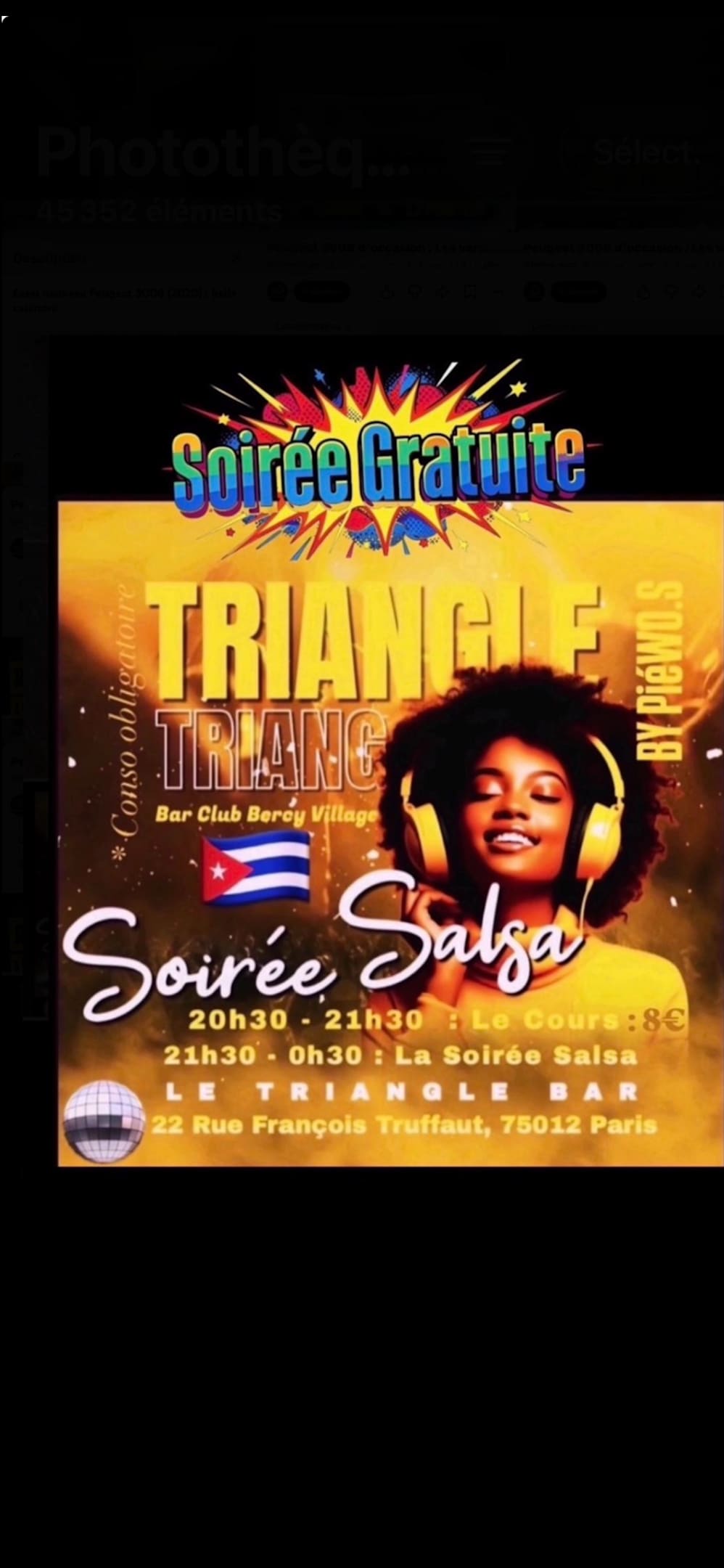Samedi / Cours & Soirée Salsa Bercy Village Paris Cover