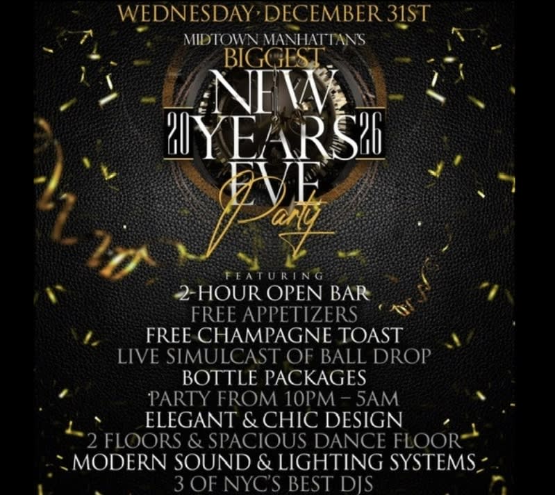 Ammos New Years Eve Party 2026 Cover