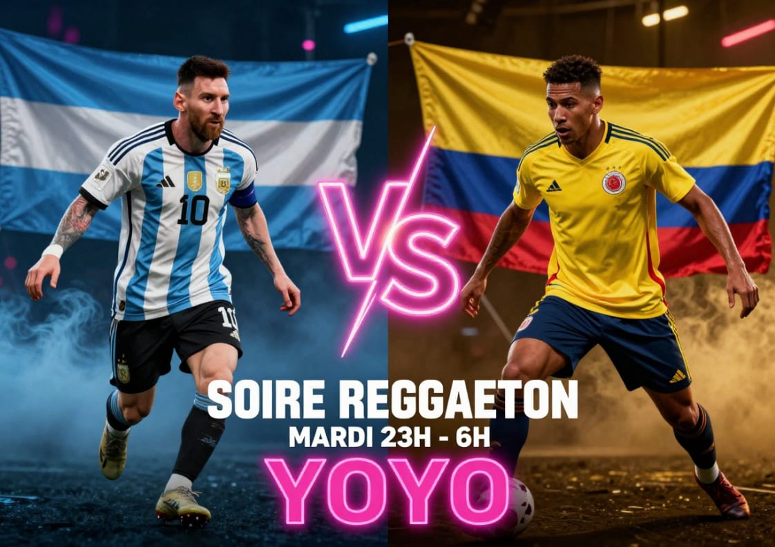 Soirée Latino + Match Argentine Et Colombie Sur Écran Géant Cover