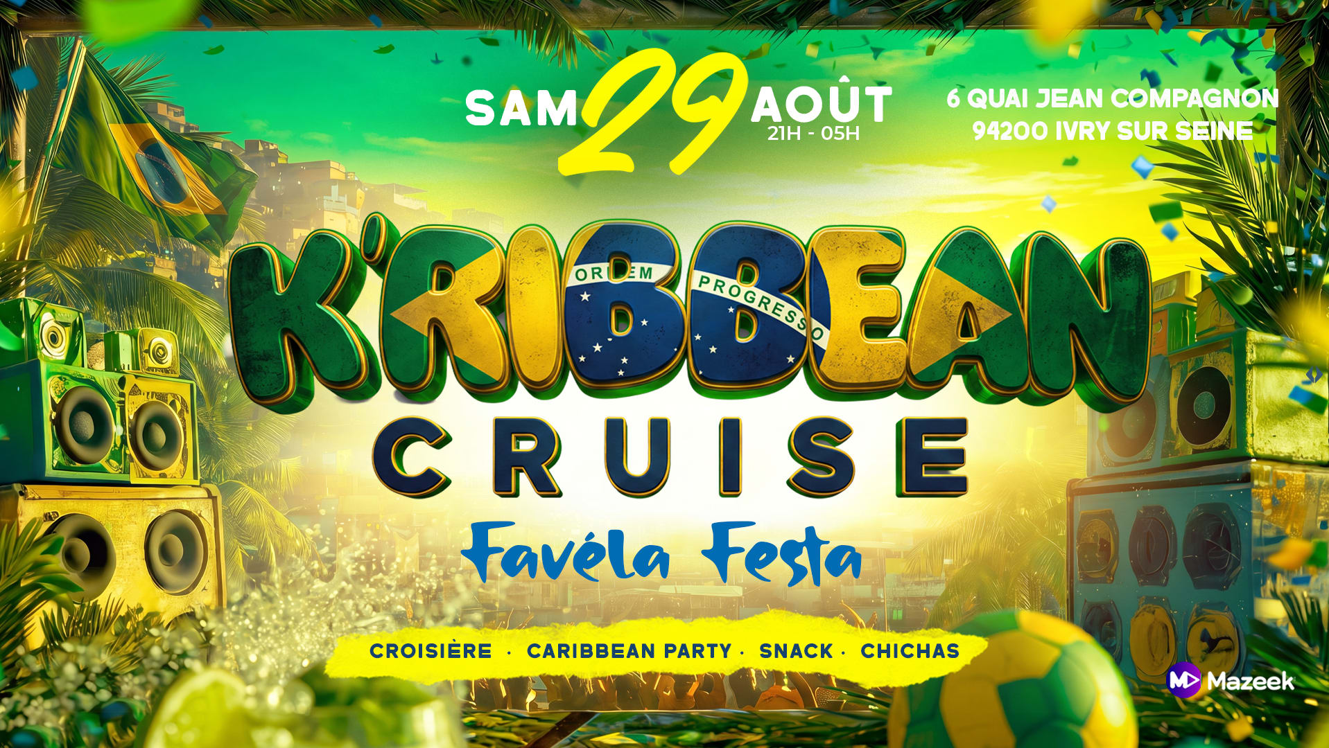 K’Ribbean Cruise | Croisière| Rooftop| Terrasse Cover