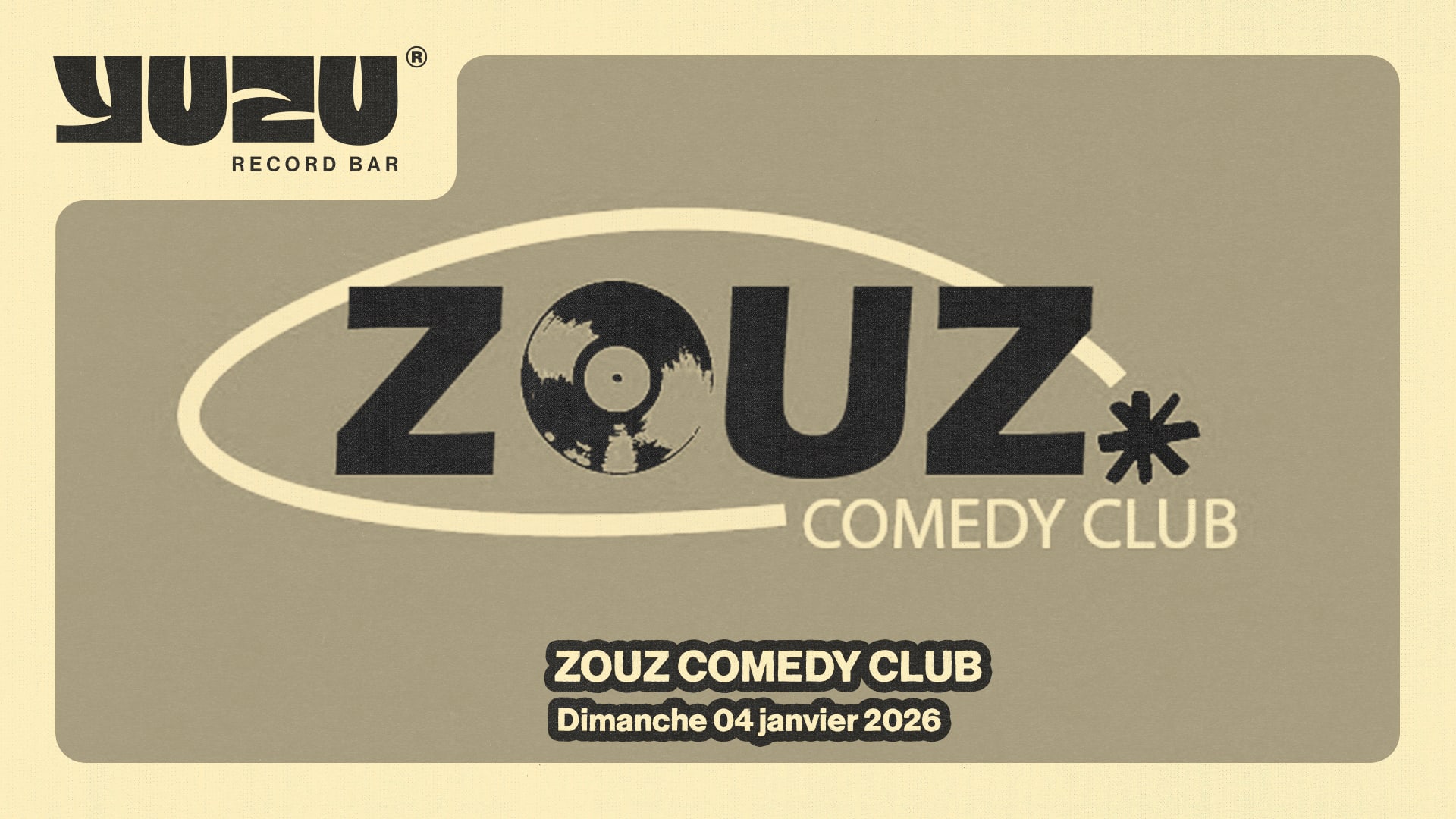 Zouz Comedy Club X Yuzu Recordbar X Ratz Cover
