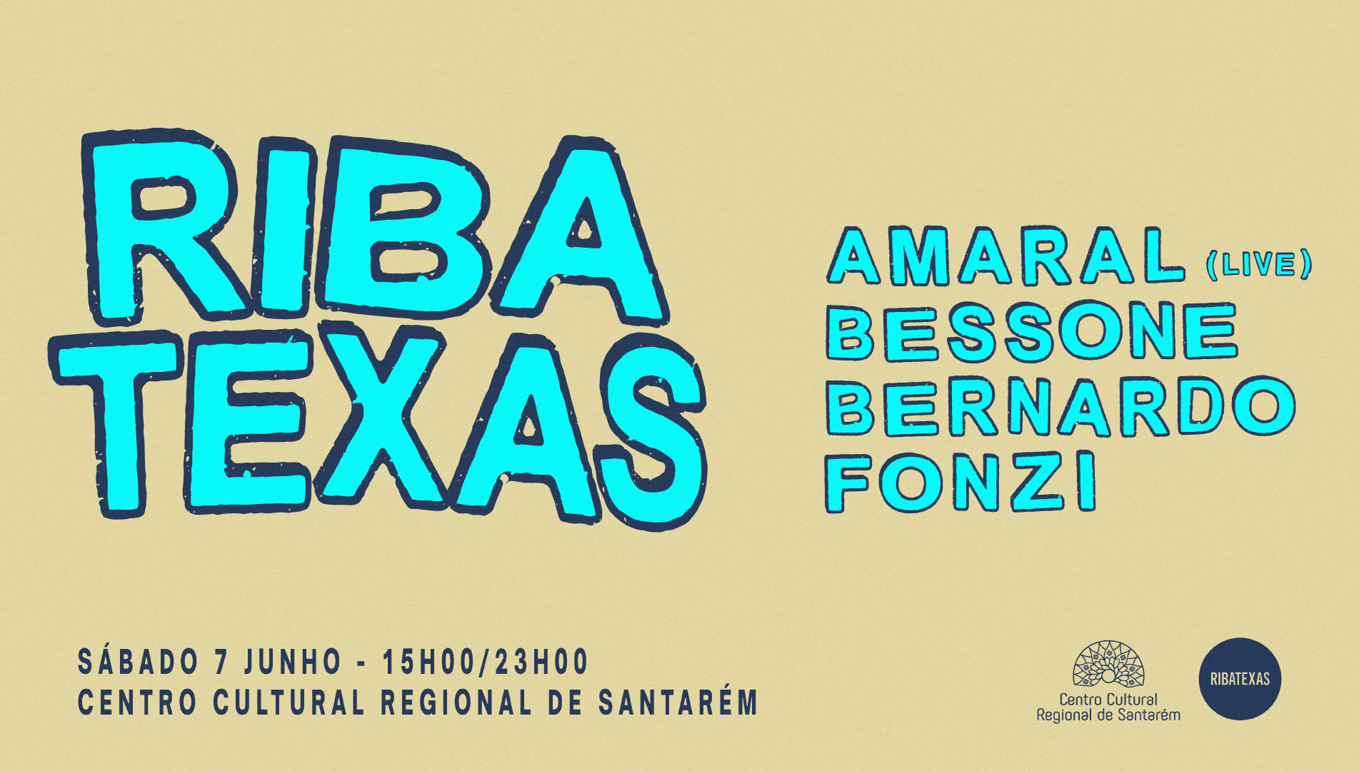 Ribatexas | 7 Junho | Amaral Live - Bessone & More... Cover