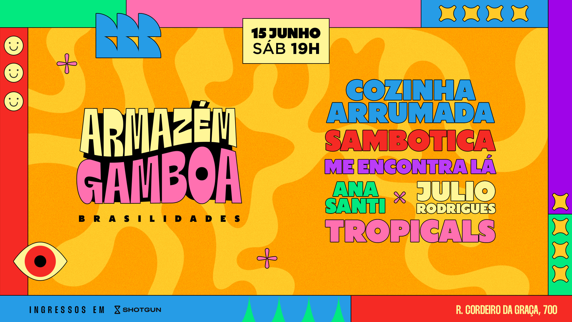 Armazém Gamboa |15/06| Cozinha, Sambotica, Mel, Tropicals+ Cover