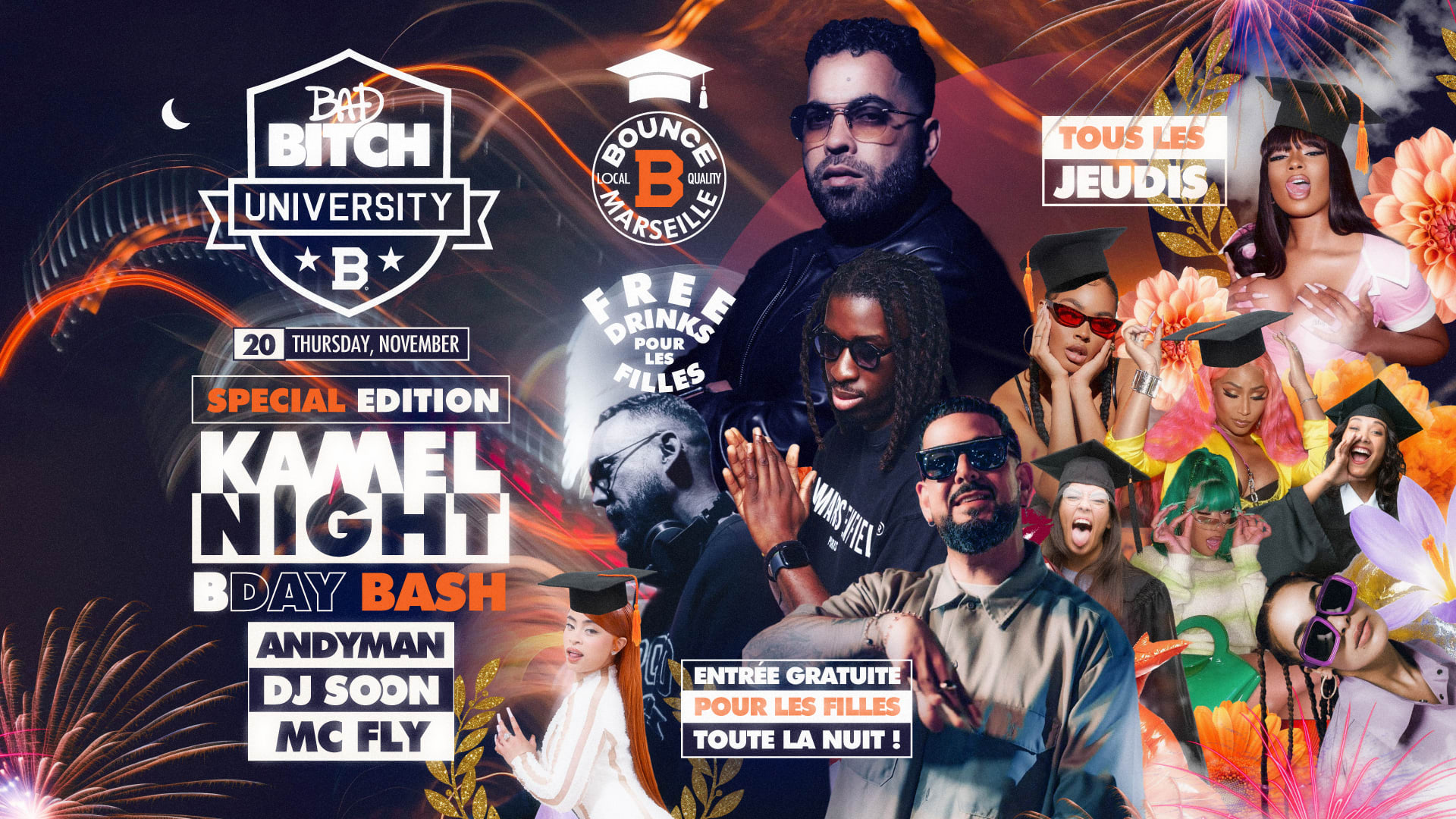 Bad Bitch University Kamel Night B-Day Cover