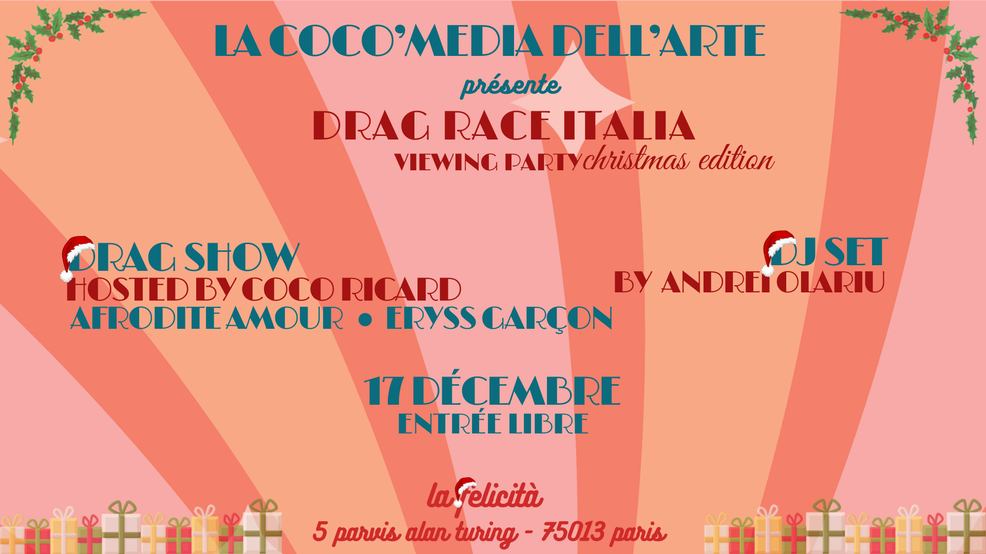 Drag Show : Viewing Party Drag Race Italia #10 Cover