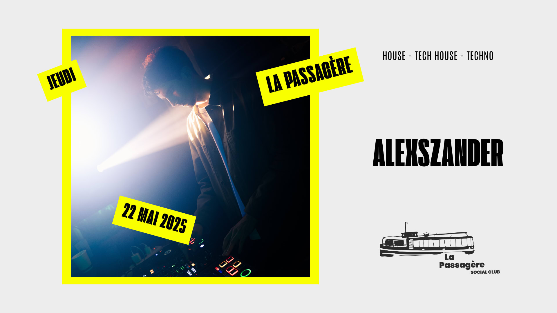 House To Techno By Alexszander À La Passagère Cover