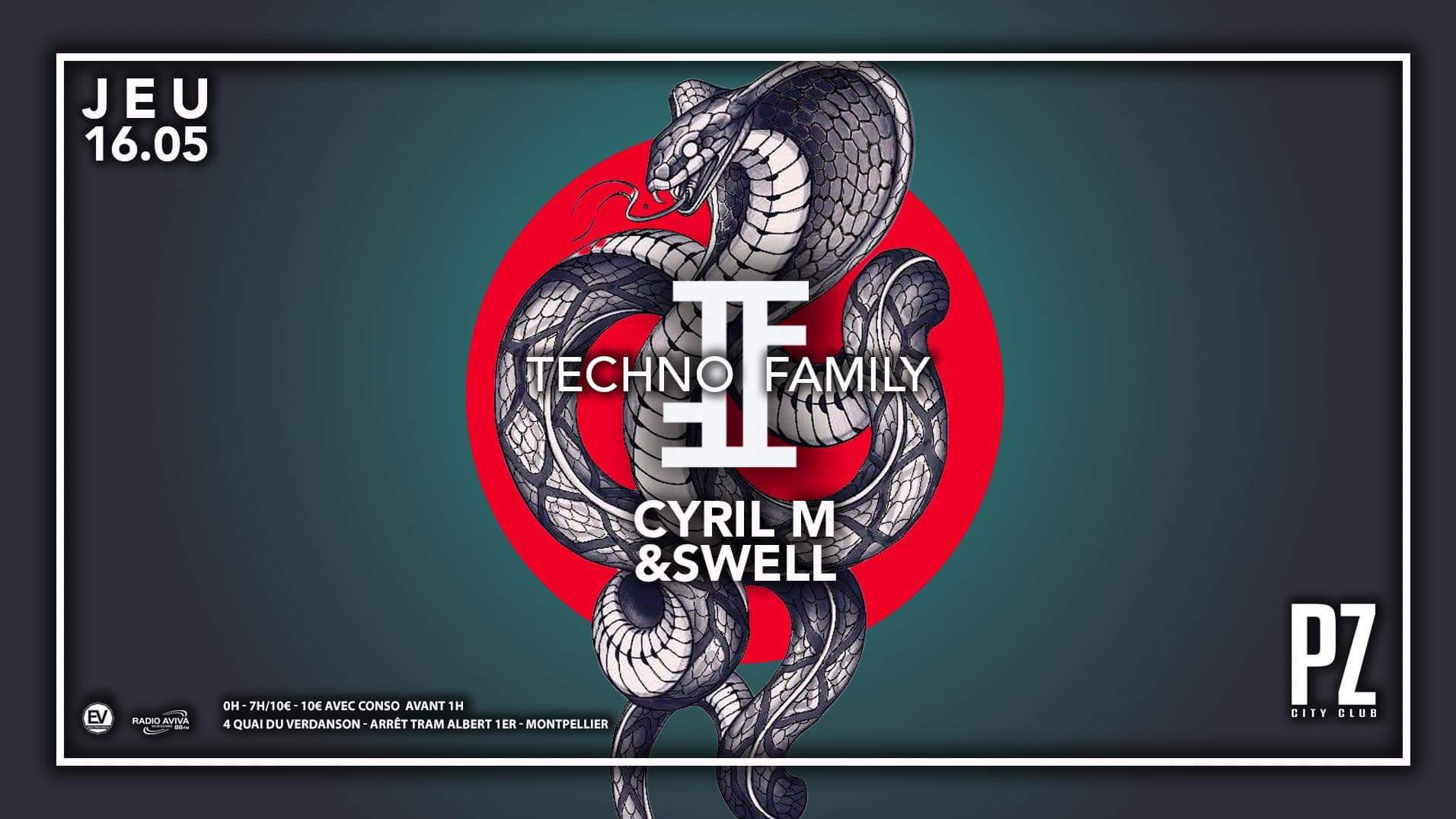Techno Family X Cyril M X Swell X Pz City Club Cover