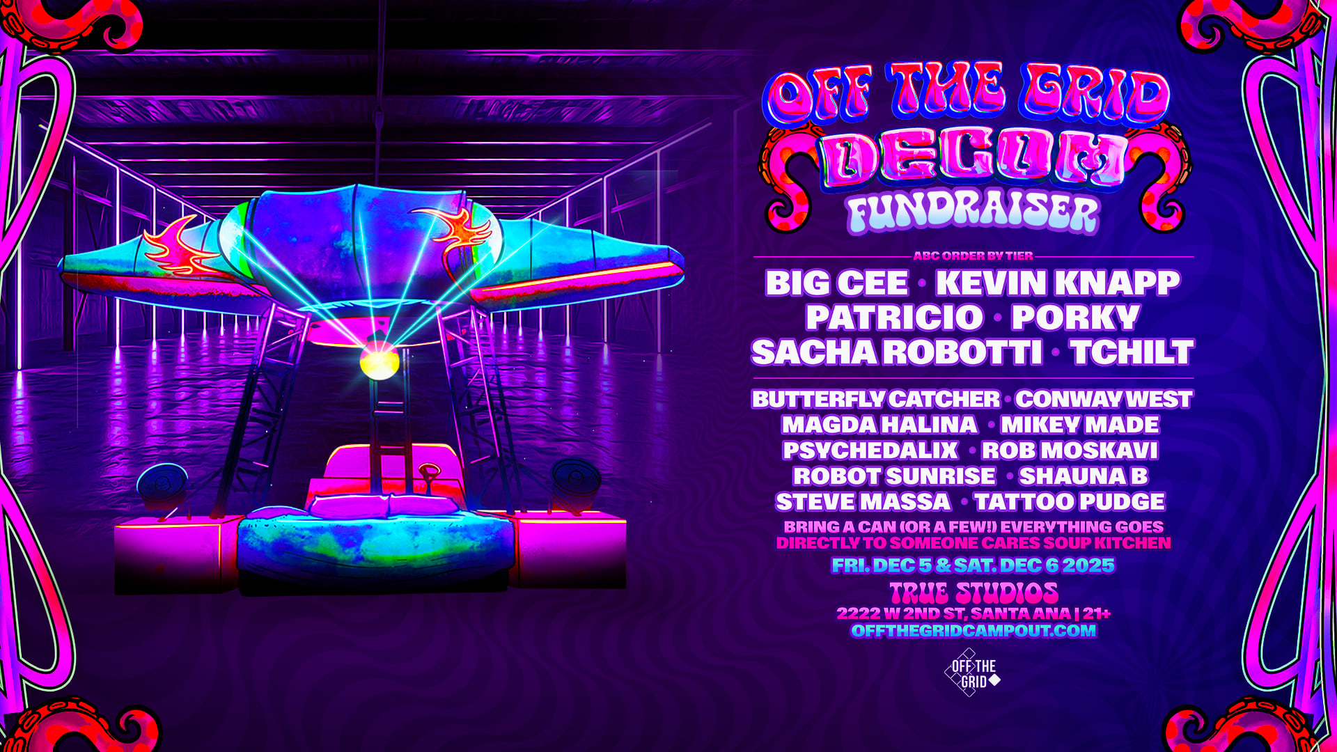 Off The Grid: Decom Fundraiser Cover