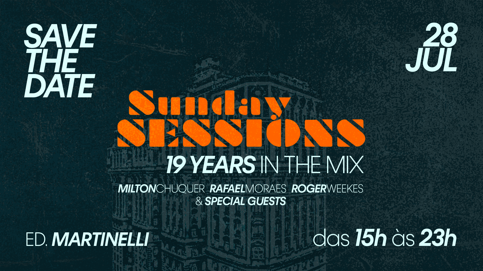 Sunday Sessions 19 Anos | Ed. Martinelli Cover