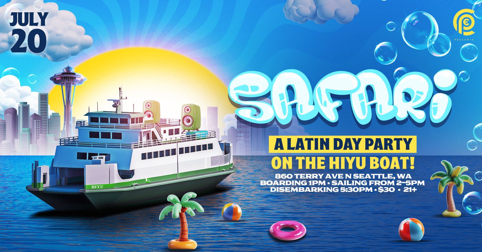 Safari - A Latin Boat Party Cover