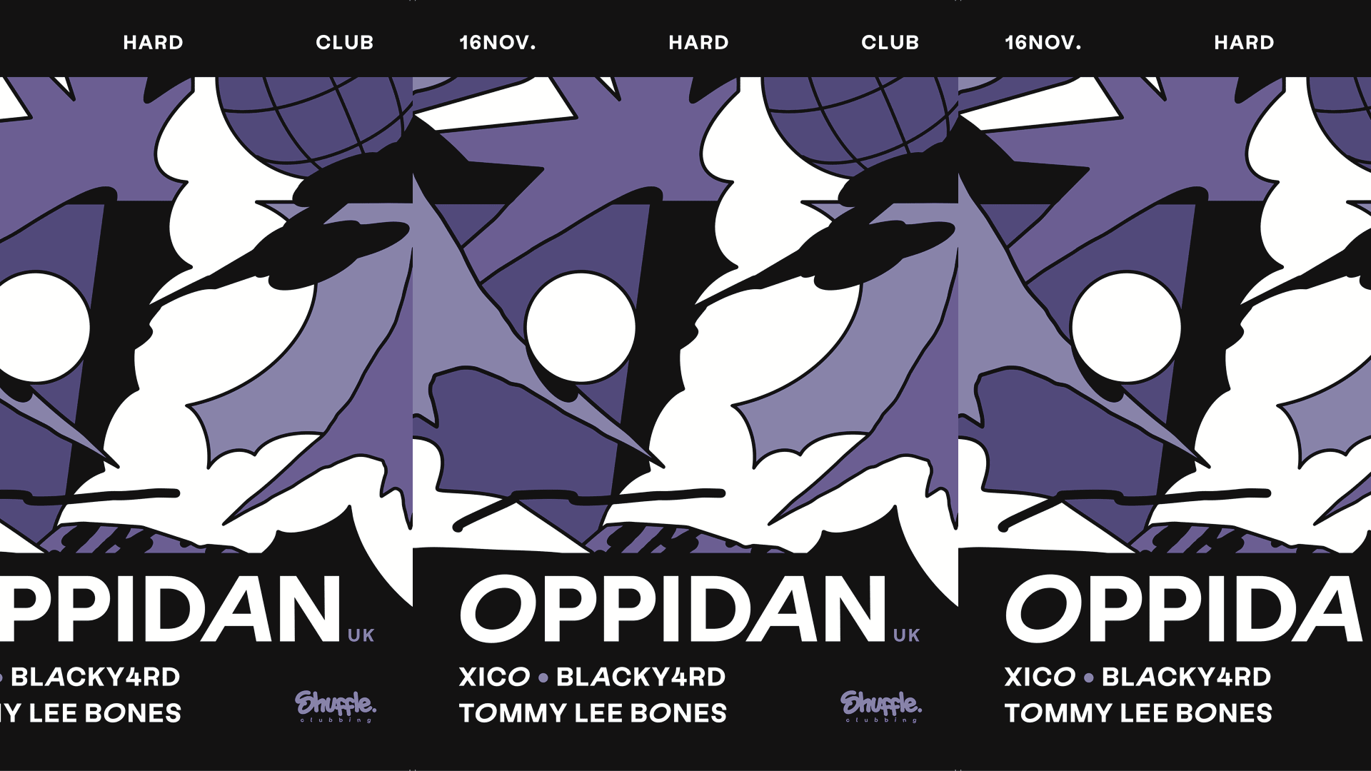Shuffle Clubbing - Oppidan, Xico, Blacky4rd, Tommy Lee Bones Cover