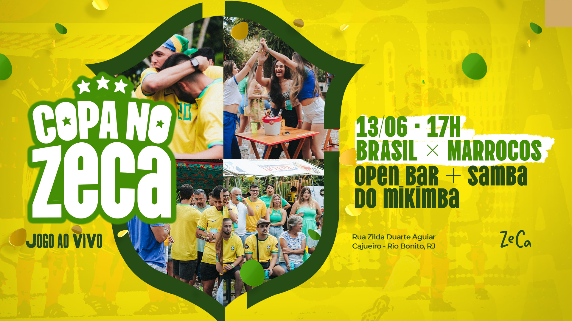 Copa No Zeca 13/06: Open Bar + Samba Do Mikimba Cover