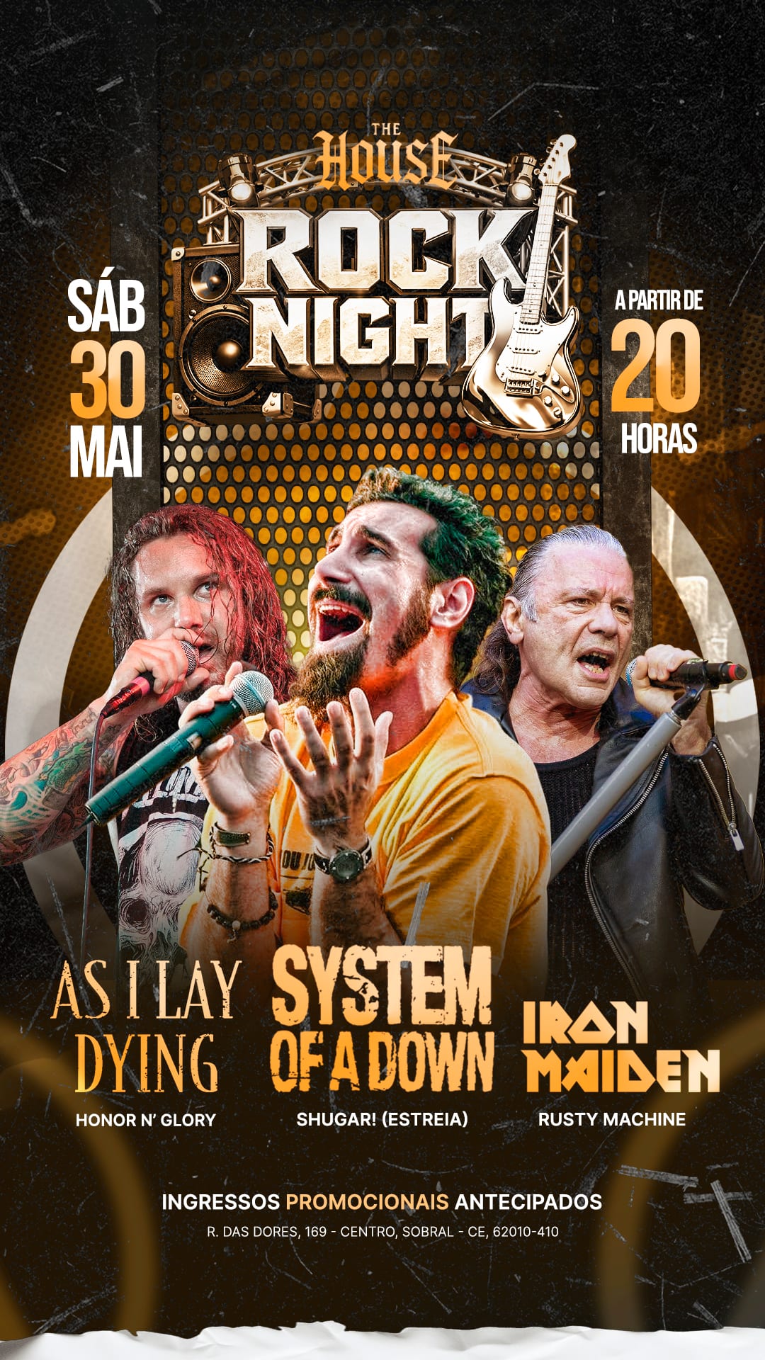 Rock Night - As I Lay Dying - System Of A Down - Iron Maiden Cover