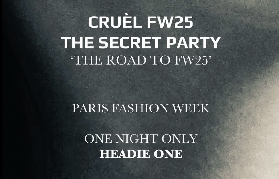 Cruel Aftershow Fasion Week Party - Lundi 20 Janvier Cover
