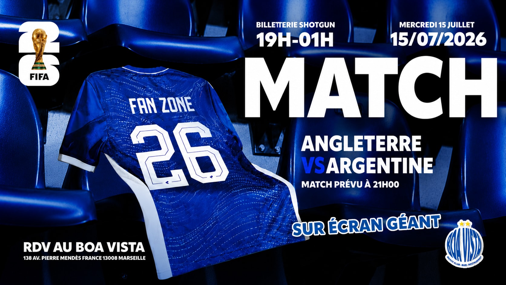 Fan Zone Boa Vista Angleterre Vs Argentine Cover