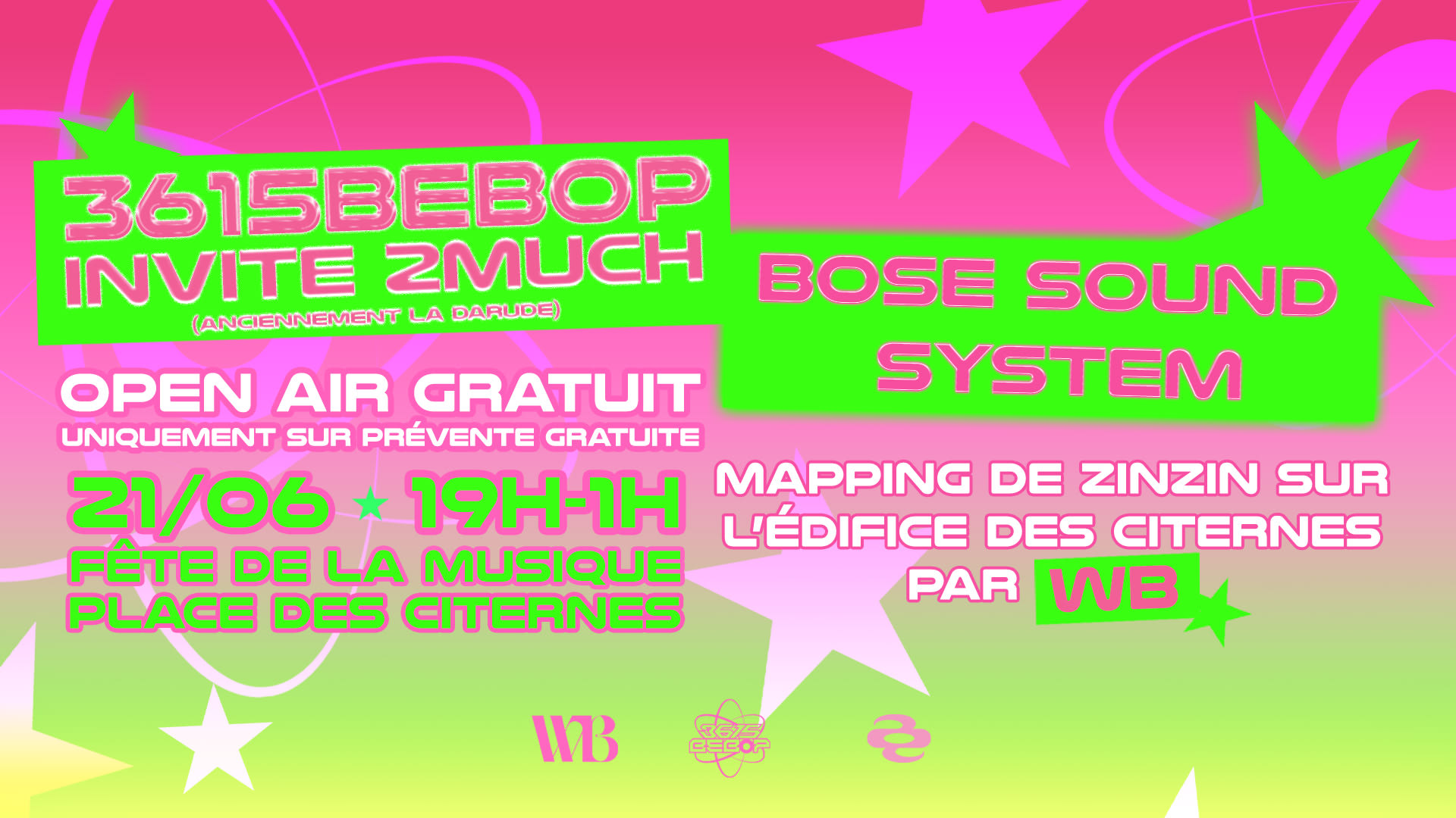Open Air [Préventes Gratuites]:Bebop Invite 2much(Ex Darude) Cover