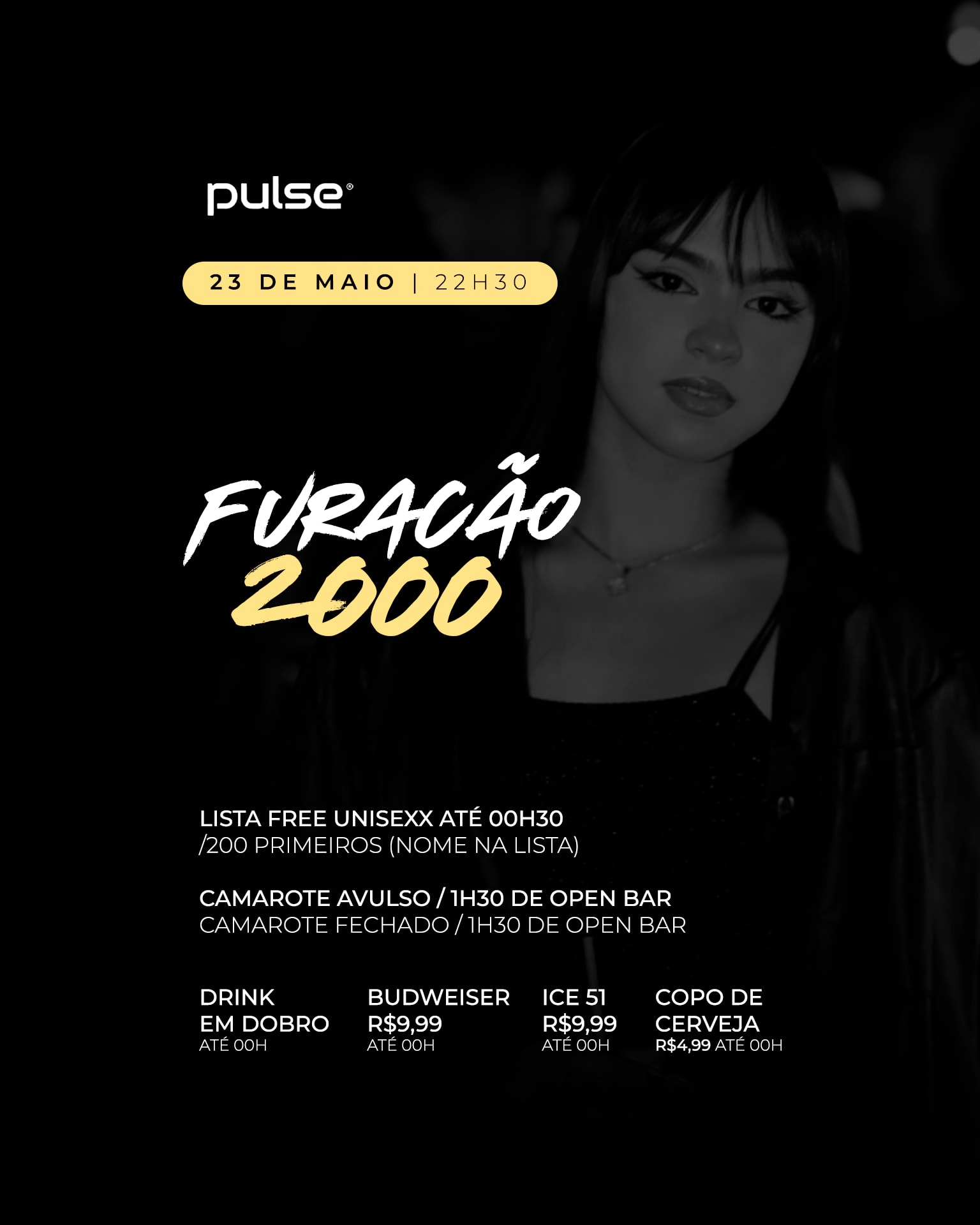 Furacão 2000 | Pulse Club Cover