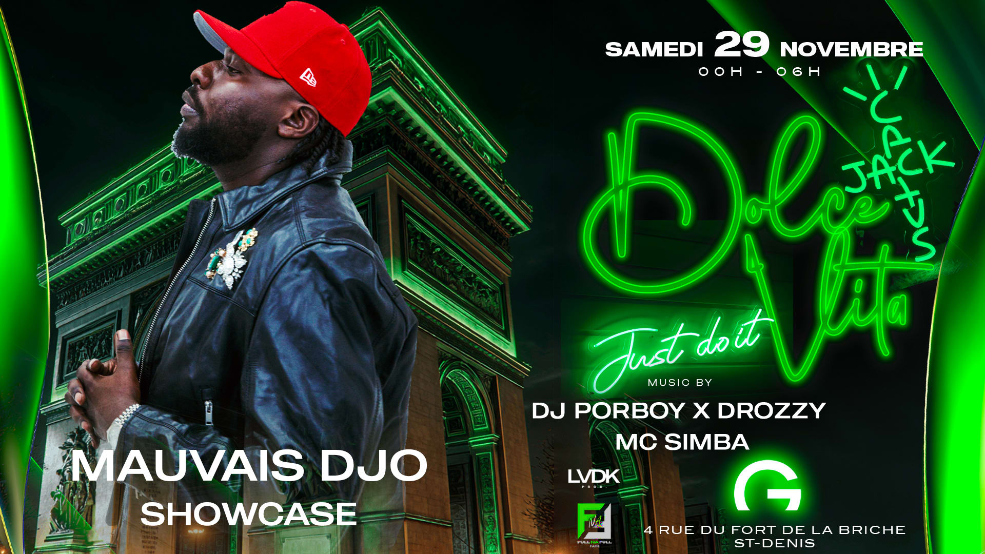 Dolcevita - Mauvais Djo Showcase G Club Cover