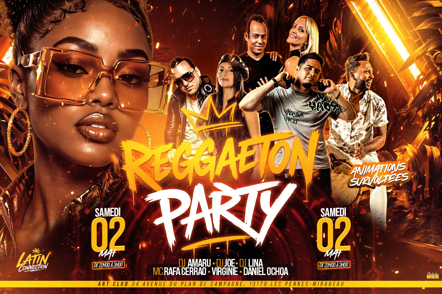 Reggaeton Party Art Club Cover