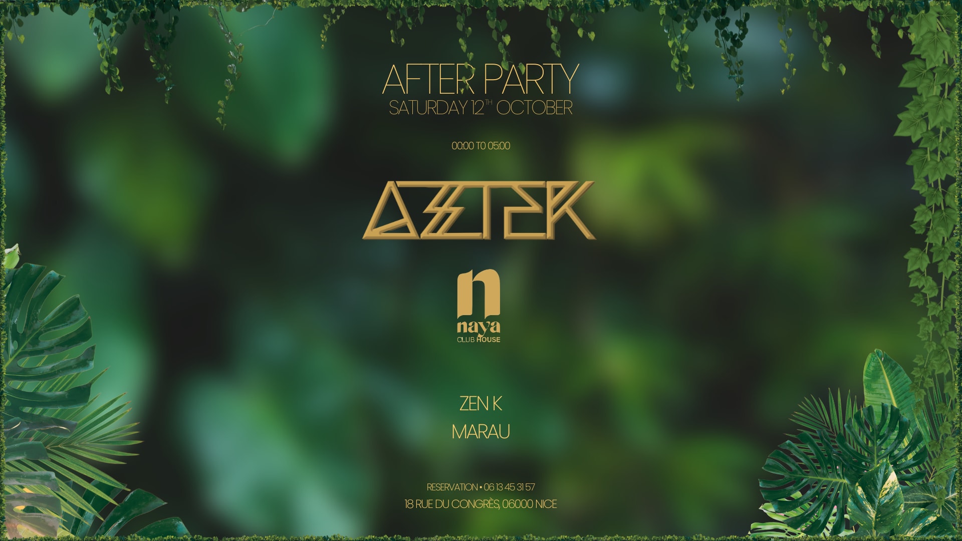 After Party - Aztek X Naya Club Nice - 12.10 Cover
