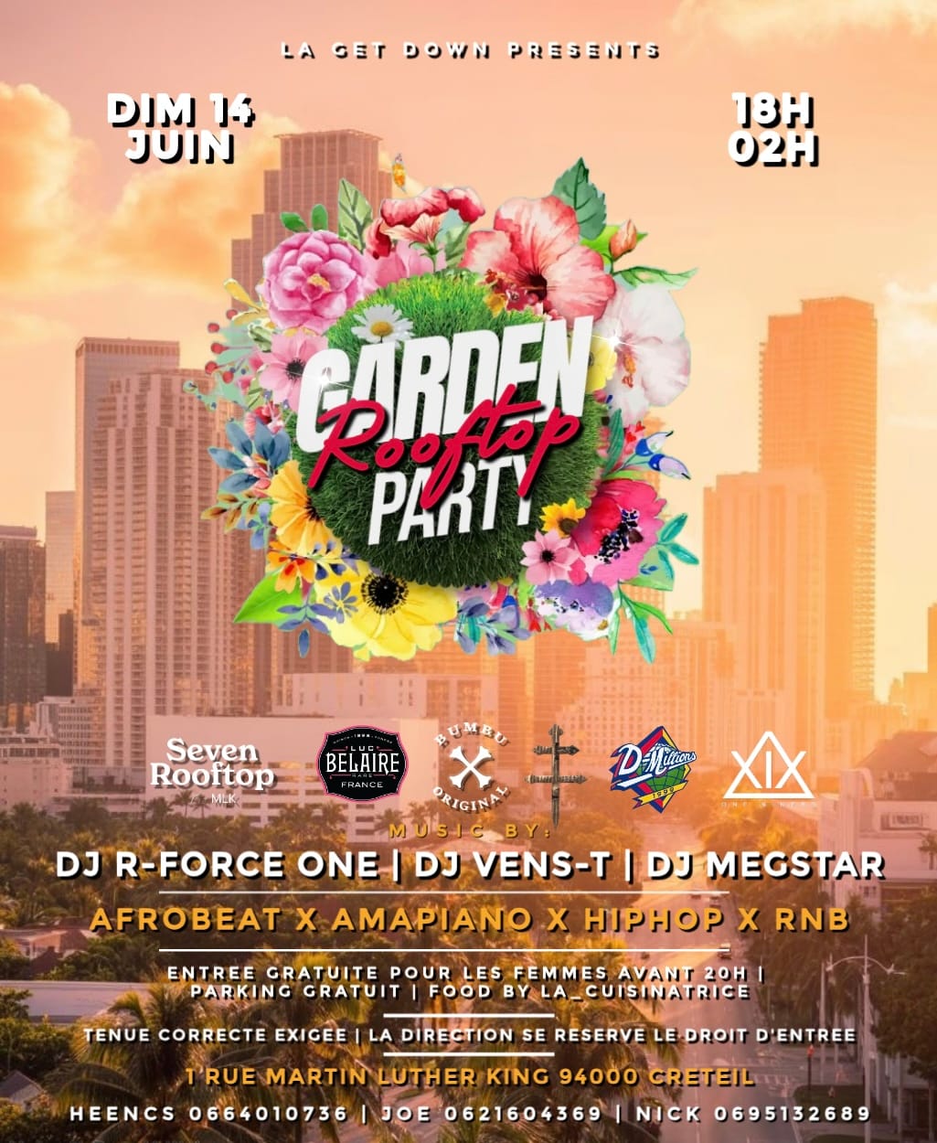 Garden Party | Dim 14 Juin | Rooftop - Chill - Food Cover