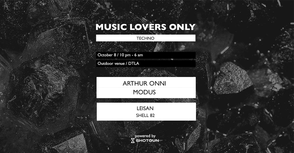 Arthur Onni, Modus, Leisan At Music Lovers Only Cover
