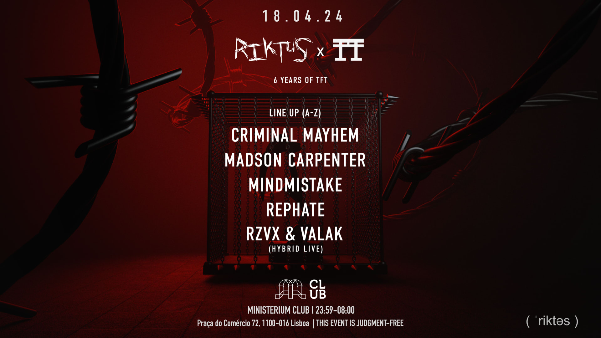 Riktus X The Finest Techno: 6 Years Of Tft Cover