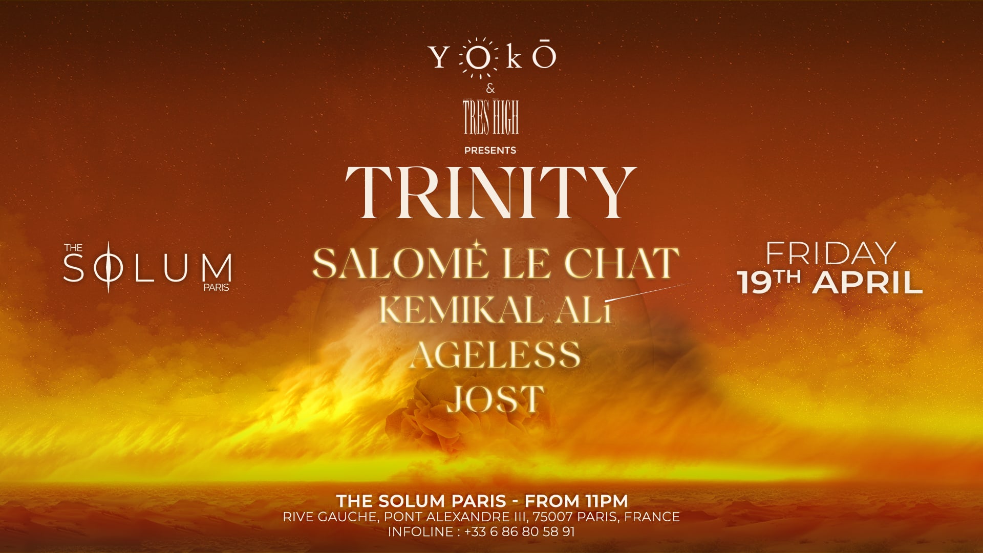 Yoko Present Salome Le Chat, Kemikal Ali, Ageless & Jost Cover