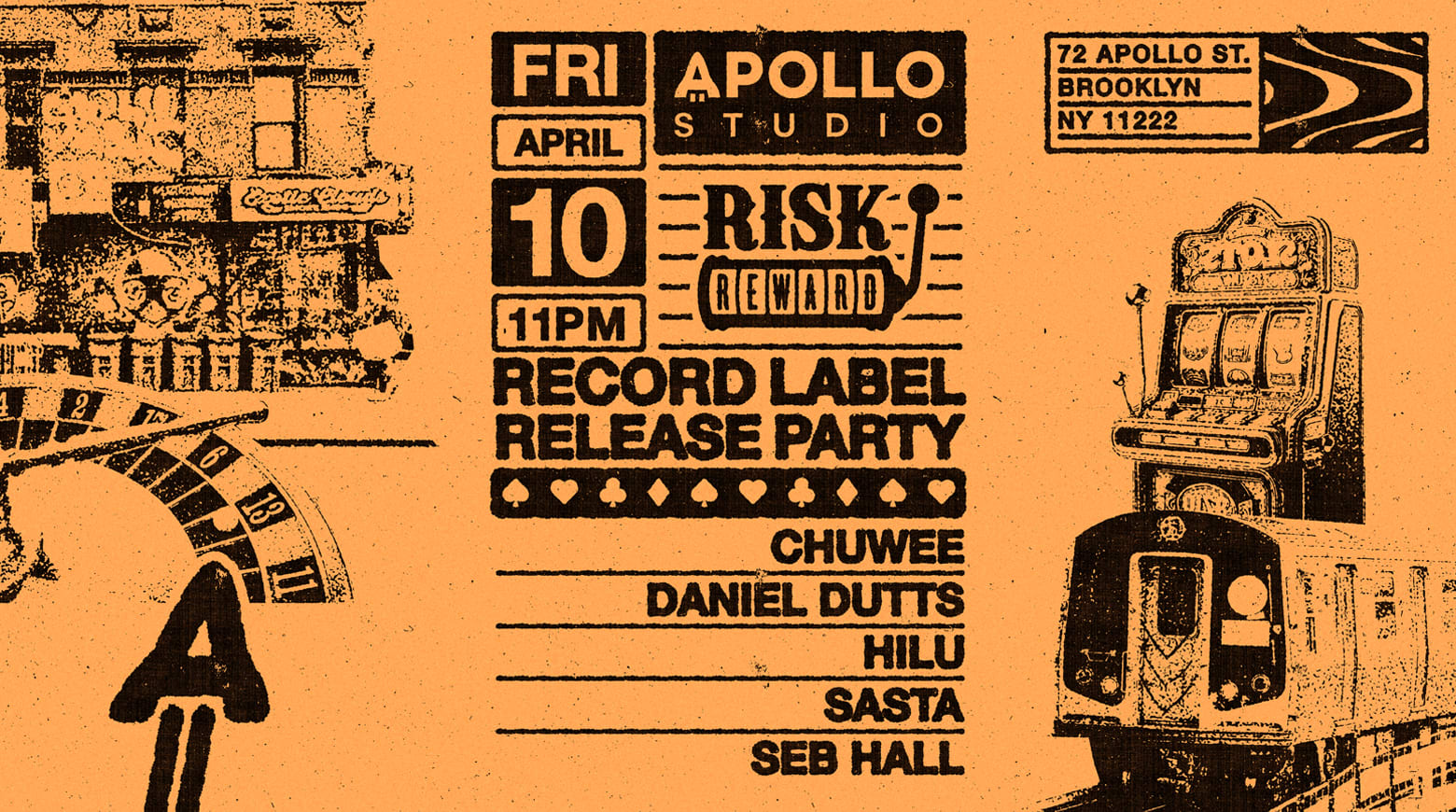 Apollo Studio Presents Risk Reward Record Release Party Cover